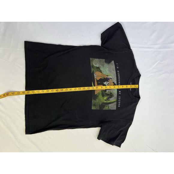 VTG 90s Disney Lion King "Im Surrounded By Idiots" Big Print Scar T Shirt M - Picture 4 of 5